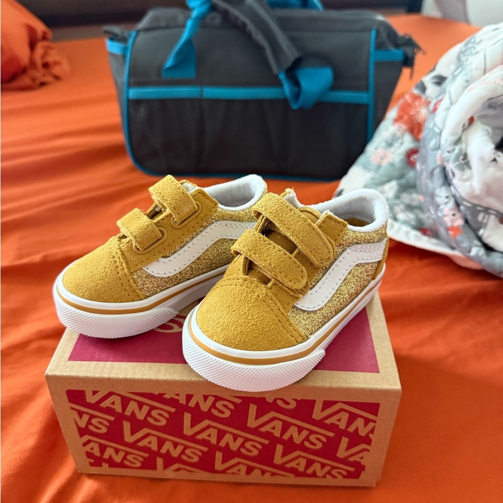 Vans Kids Mustard Yellow Sneakers